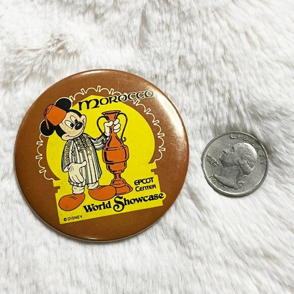 🔮 5/$25‎ Vintage Disney EPCOT World Showcase Morocco Mickey Mouse Pin - Picture 2 of 2